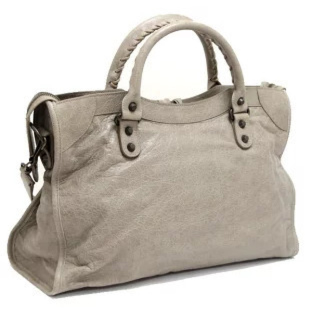 Balenciaga Handbag Gray Bag Leather City